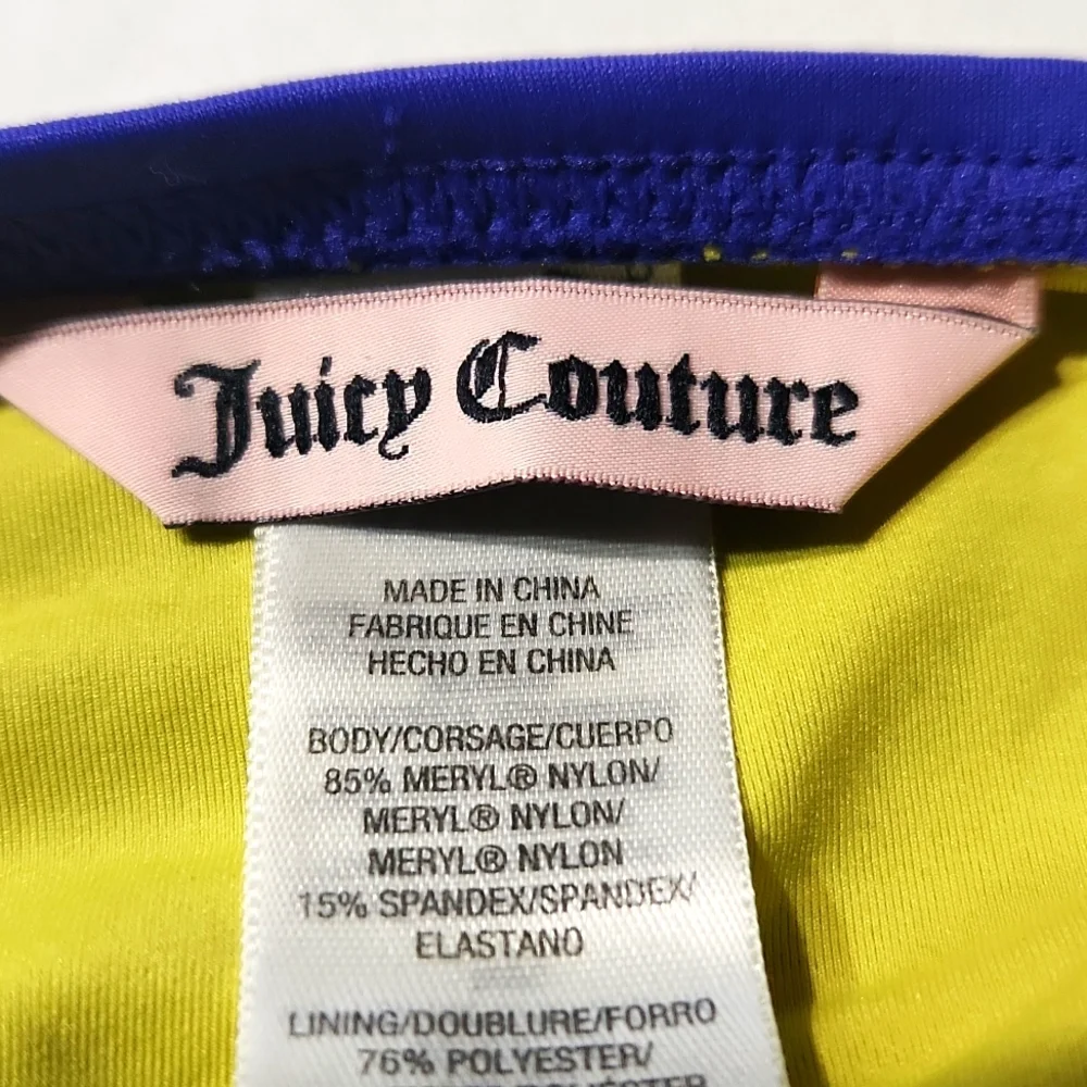 Juicy Couture Beach Royalty Blue Bikini Bottom Large